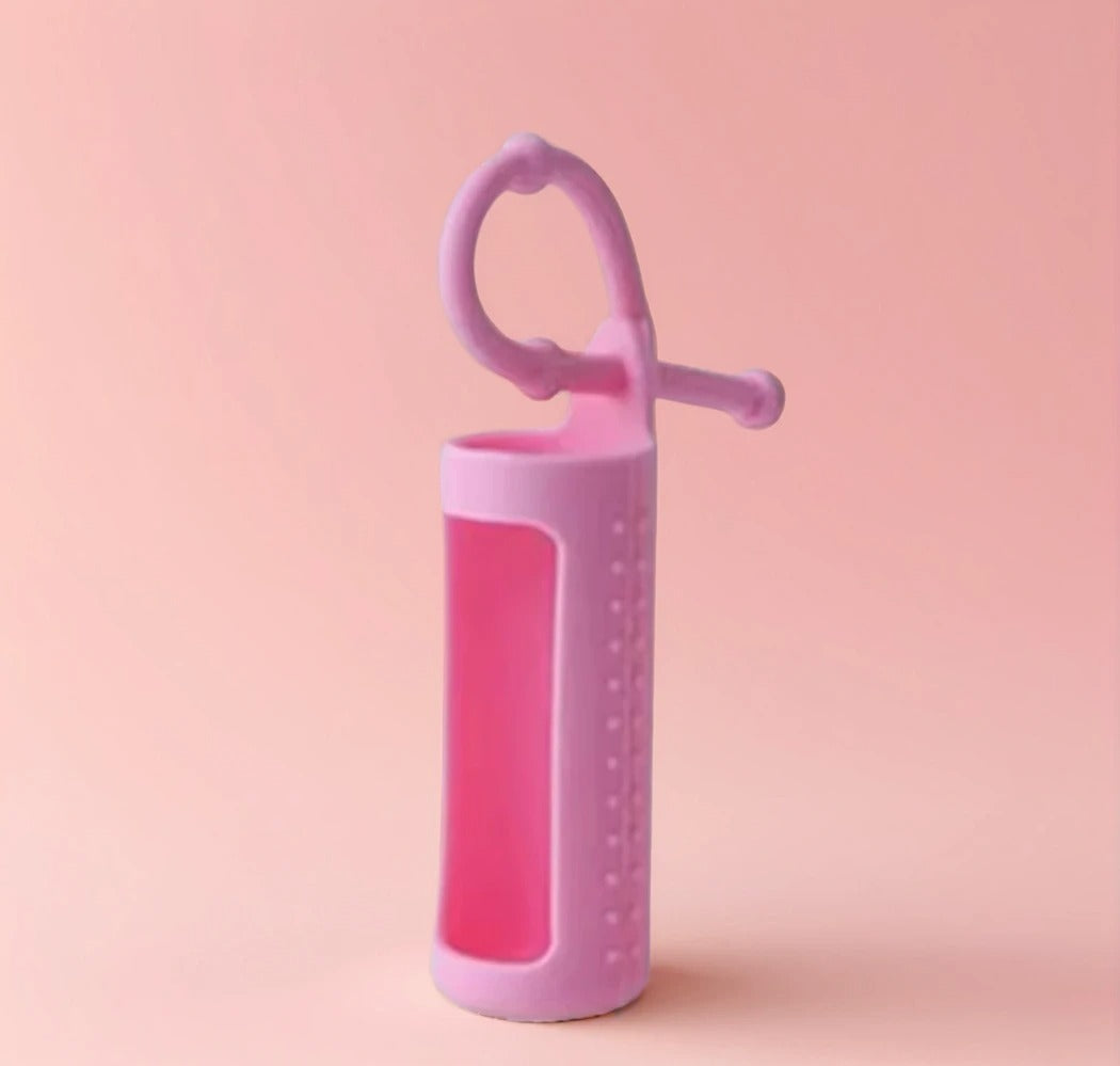 Bright and Fun Essential Oil Holder - Silicone Sleeves and Keychain Case to Keep Your Essential Oil Bottles Safe