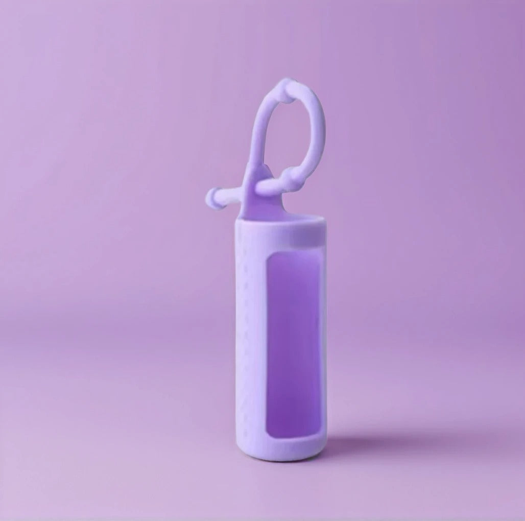 Bright and Fun Essential Oil Holder - Silicone Sleeves and Keychain Case to Keep Your Essential Oil Bottles Safe