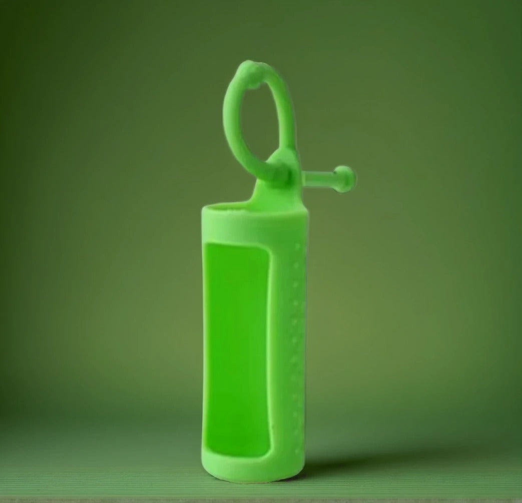Bright and Fun Essential Oil Holder - Silicone Sleeves and Keychain Case to Keep Your Essential Oil Bottles Safe