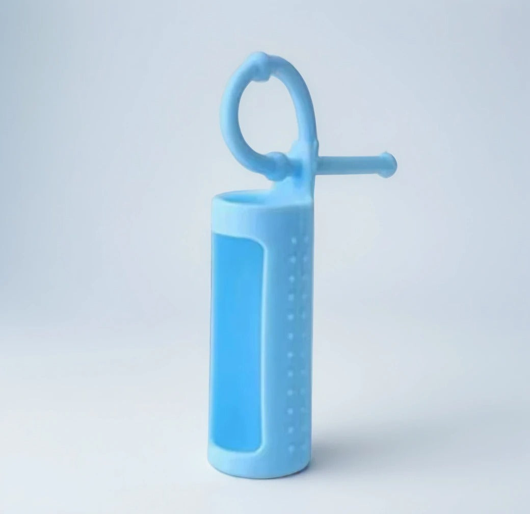 Bright and Fun Essential Oil Holder - Silicone Sleeves and Keychain Case to Keep Your Essential Oil Bottles Safe